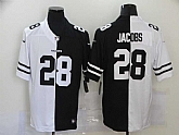 Nike Raiders 28 Josh Jacobs Black And White Split Vapor Untouchable Limited Jersey Dzhi,baseball caps,new era cap wholesale,wholesale hats